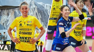 ALL quotMEGA RALLYquot of the match Conegliano  Novara in Courmayeur Cup  Lega Volley Femminile 202425 [upl. by Atikin537]