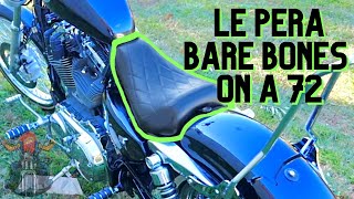 Le Pera Bare bones seat  Honest review Sportster 72 [upl. by Deming]