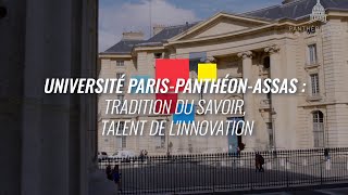 Université ParisPanthéonAssas  tradition du savoir talent de linnovation [upl. by Samira161]