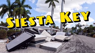 Siesta Key Florida Severely Damaged By Hurricane Helene  Aftermath Tour [upl. by Lagas645]