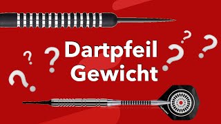 Dartpfeil Gewicht Was ist das Beste für einen Anfänger beim Dart  myDartpfeil [upl. by Zenobia]