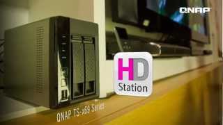 QNAP HD Station  View photos and watch videos from Turbo NAS on big TV screen via HDMI [upl. by Eniawed629]