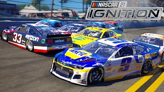 Racing amp Crashing in the NEW NASCAR Game  NASCAR 21 Ignition First look [upl. by Galan98]