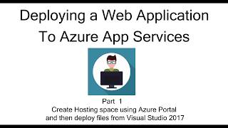 App Services in Azure  Part 1  Deployment using Visual Studio [upl. by Lundin]