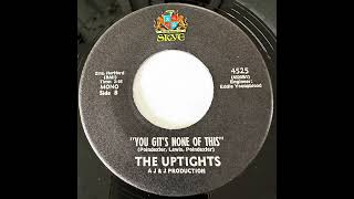 THE UPTIGHTS quotYOU GITS NONE OF THISquot 1970 [upl. by Leur]