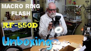 UNBOXING MACRO RING FLASH quotPOSITAN RF550Dquot  FR [upl. by Lesly]