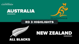 The Rugby Championship 2023  Australia v New Zealand  Rd 3 Highlights [upl. by Feldman]