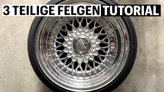 BBS Felgen zerlegen und zusammenbauen  Tutorial  Anleitung [upl. by Paehpos356]