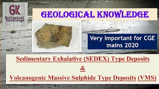 Sedimentary Exhaltive Deposits and Volcanogenic Massive Sulphide DepositsEconomic Geology [upl. by Zeke357]