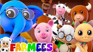 Animal Sound Song  Kindergarten Nursery Rhymes by Farmees [upl. by Mackoff552]