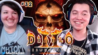 32 Coop Couple Plays Diablo 2  Arreat Summit  First Playthrough Paladin amp Necromancer [upl. by Llenyaj]