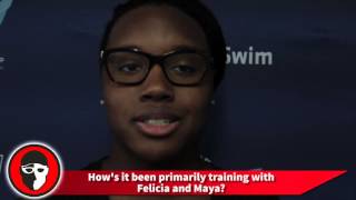 Simone Manuel on Stanford training environment [upl. by Sholes]