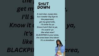 Blackpink Shutdown Lisa Rap lyrics  Blackpink Lisa rap lyrics  Blackpink Shutdown lyrics [upl. by Lexa]