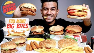 INDIAN Burger King All Menu MUKBANG VEG  Akshanshu Aswal [upl. by Adnov]