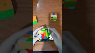 Can I solve 3 3×3s before the short ends cubing rubikscube cubing4life cubber [upl. by Lladnar]