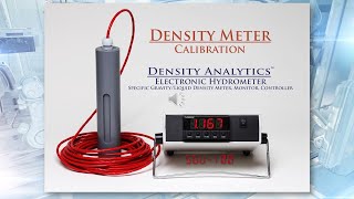 Density Meter Calibration by Density Analytics Liquid Density Meter Monitor Controller [upl. by Ranchod]