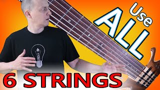 Use ALL 6 Strings on Your Bass  2Octave Scales in 1 Position [upl. by Ringo]