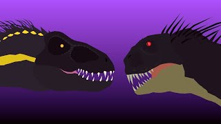 Indoraptor vs Scorpius Rex  Stick Nodes Animation [upl. by Irrep71]