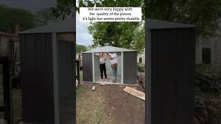 The best Patiowell sheds christmas deal I need a 10X8 metal shed for my backyard metalshed diy [upl. by Gardas]