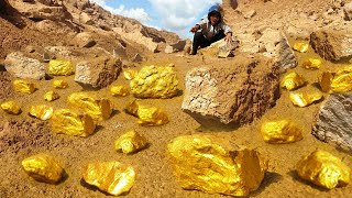 OMG Lucky Lucky Day Mining Gold  Finding and digging gold [upl. by Lindsley292]