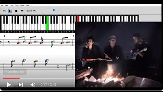 Uprising  Muse  piano tutorial with sheet music [upl. by Fagin]