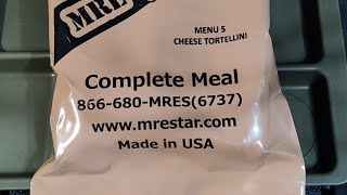 Live Ration Review  2022 MRE Star MRE Menu 5 Cheese Tortellini [upl. by Solegnave]