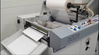 Komfi Delta System B2 automatic laminating machine [upl. by Mindy]