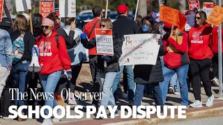 7 Durham schools close as educators hold Day of Protest over pay dispute [upl. by Airres]