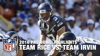 2016 Pro Bowl Highlights  Team Irvin vs Team Rice  NFL [upl. by Dennie808]