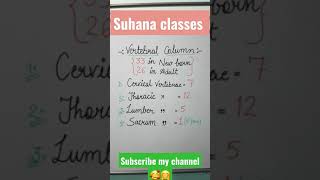 Vertebral columns by suhana mishrabiology teacher spinalcord biology neet bones science ott [upl. by Ykcir]