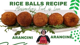 Rice Balls  Arancine  Arancini  How to make italian rice balls [upl. by Salesin]