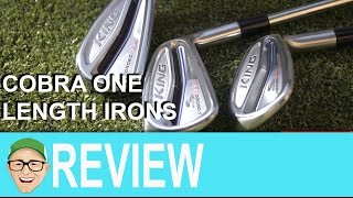 Cobra One Length Irons Test  RAD Speed Irons  Standard Length vs One Length [upl. by Hollington513]