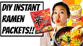 DIY INSTANT RAMEN PACKETS 😊 🍜 VEGAN [upl. by Lindy]