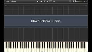 Oliver Heldens  Gecko Piano Tutorial [upl. by Osnohpla]