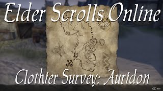 Clothier Survey Auridon Elder Scrolls Online [upl. by Dworman516]