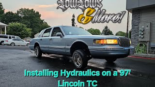 Installing Hydraulics on a 97 Lincoln Towncar [upl. by Aidnic]