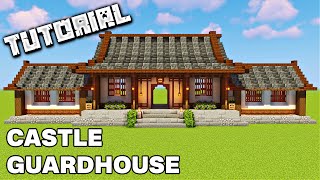 Castle Guardhouse  Minecraft Tutorial [upl. by Carrel]