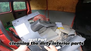 The dirtiest interior parts I’ve ever seen🤢  VW T5 Transporter Restoration  PT3 Time to clean up [upl. by Parsaye846]