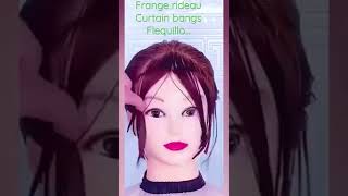 Tuto comment je coiffe ma frange rideau [upl. by Garlanda]