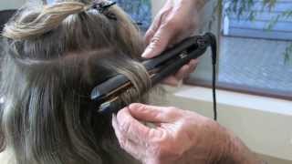 Create Dry Finger Waves with InfraShine ClassicLine Flat Iron [upl. by Nohsyt]