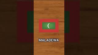 Bendera negara Maladewa  maldives shorts [upl. by Aufa411]