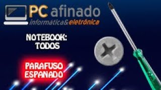 NOTEBOOK COM PARAFUSO ESPANADO DICA [upl. by Htiduj279]