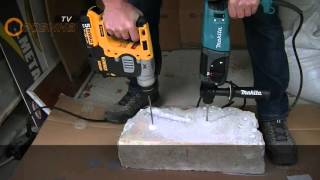 TEST DeWalt DCH273P2 18V50Ah LiIon 21J Vs Makita HR2470 780W 24J [upl. by Sholley]