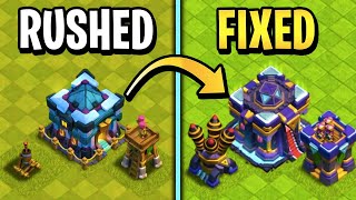 The FASTEST Way to Fix a Rushed Base in Clash of Clans [upl. by Hisbe]