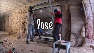 🏚🌹 POSE DES PREMIÈRES MENUISERIES Cas bien particuliers  Ruine n Rozes Episode 154 [upl. by Aley]