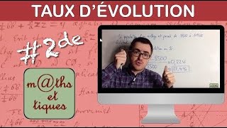 Déterminer un taux dévolution  Seconde [upl. by Sweeney]