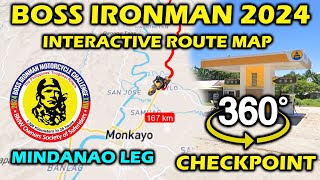 BOSS IRONMAN 2024 INTERACTIVE ROUTE MAP  MINDANAO LEG  360 CHECKPOINT VIEW [upl. by Ikiv]