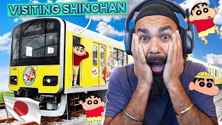 VISITING SHINCHAN HOUSE IN REAL LIFE IN JAPAN 💕  SHINCHAN KI TRAIN MAIN KARI RIDE [upl. by Aloel]