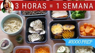 COCINA UN DÍA PARA COMER TODA LA SEMANA ¡SALUDABLE  1000PREP [upl. by Rothenberg]