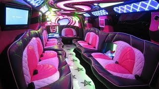 2023 updated Craziest looking PINK interior RANGE ROVER LIMO that you have ever seen [upl. by Ewold]